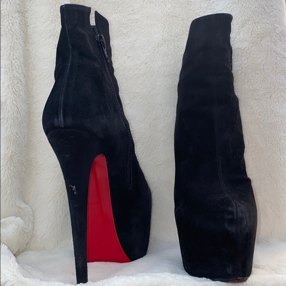 Christian Louboutin Shoes - COPY - Louboutin Daf Booty 160mm Veau Velours